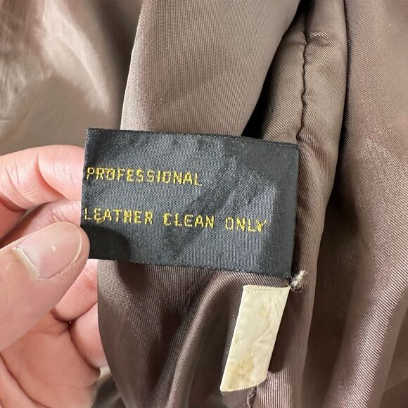 Vtg Mesa Ridge Brown Leather Bomber Jacket Mens Sz XL Motorcycle 90s Distressed - Picture 6 of 16